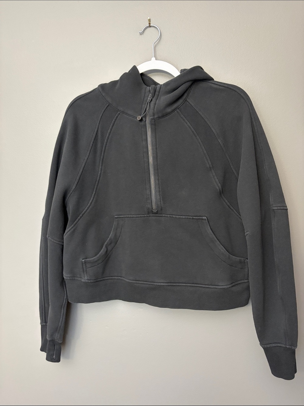 Lululemon Scuba Half-Zip Hoodie Sweater - Women - Black - Size M/L